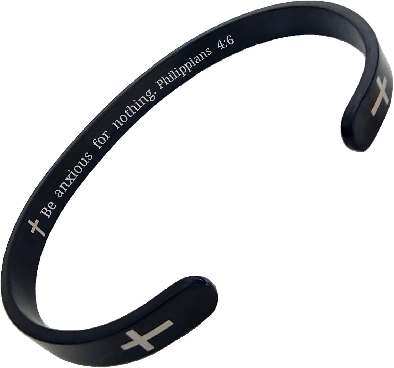 Religious Prayer Bracelet Christian Cross Cuff Baptism Faith Biblical Scripture Inspired Cuff Jewelry